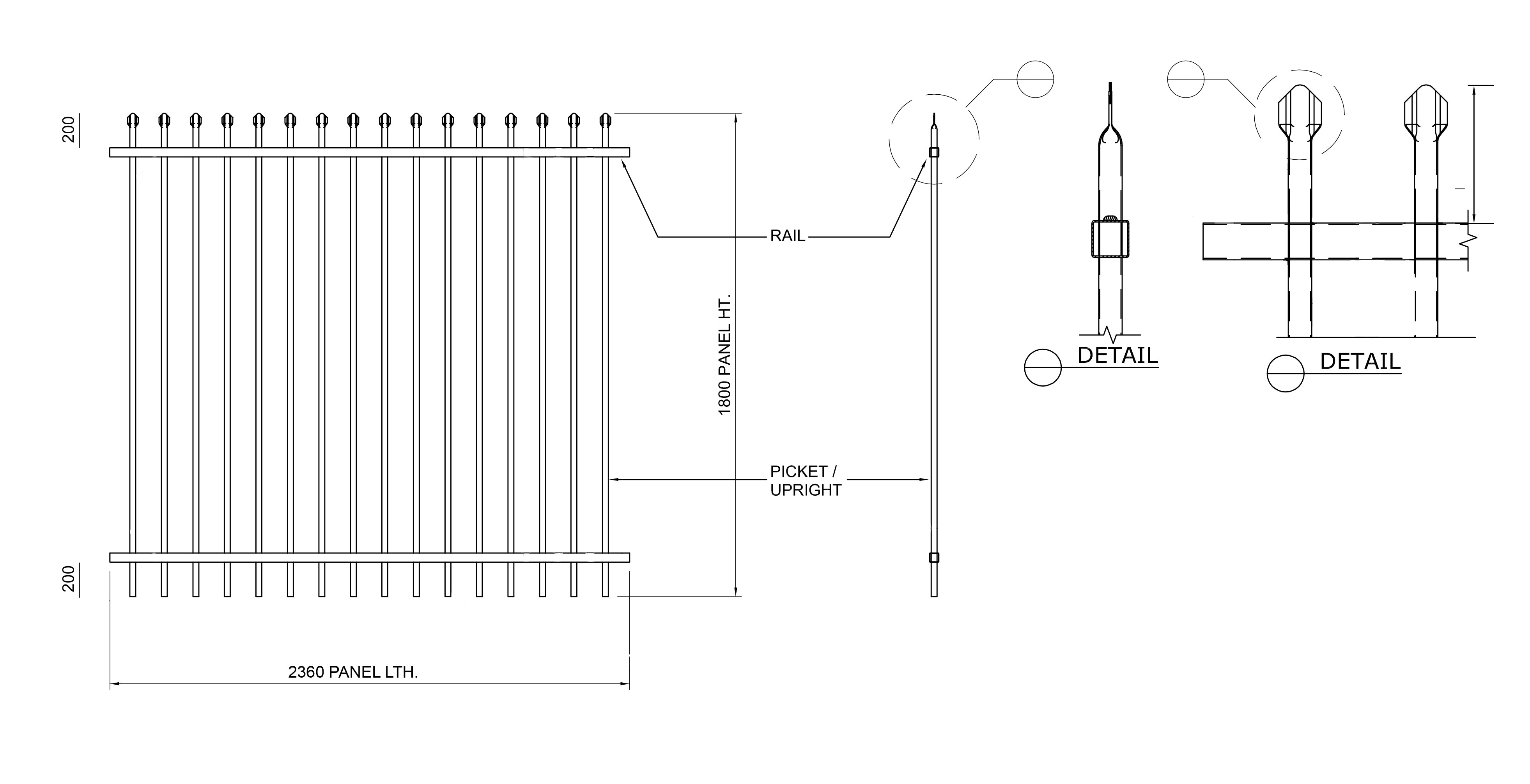 Pre-Made Panel 2100H Aluminium