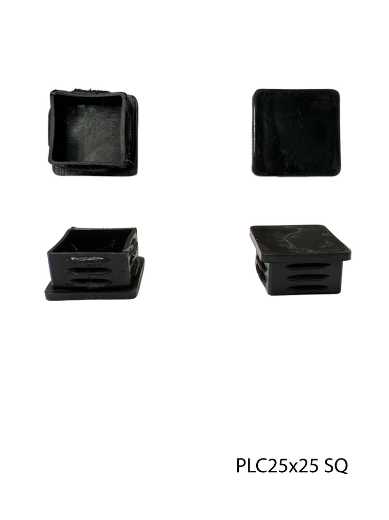 Plastic (Flat) Cap to suit Square SHS 25x25x1.2 or 1.6mm