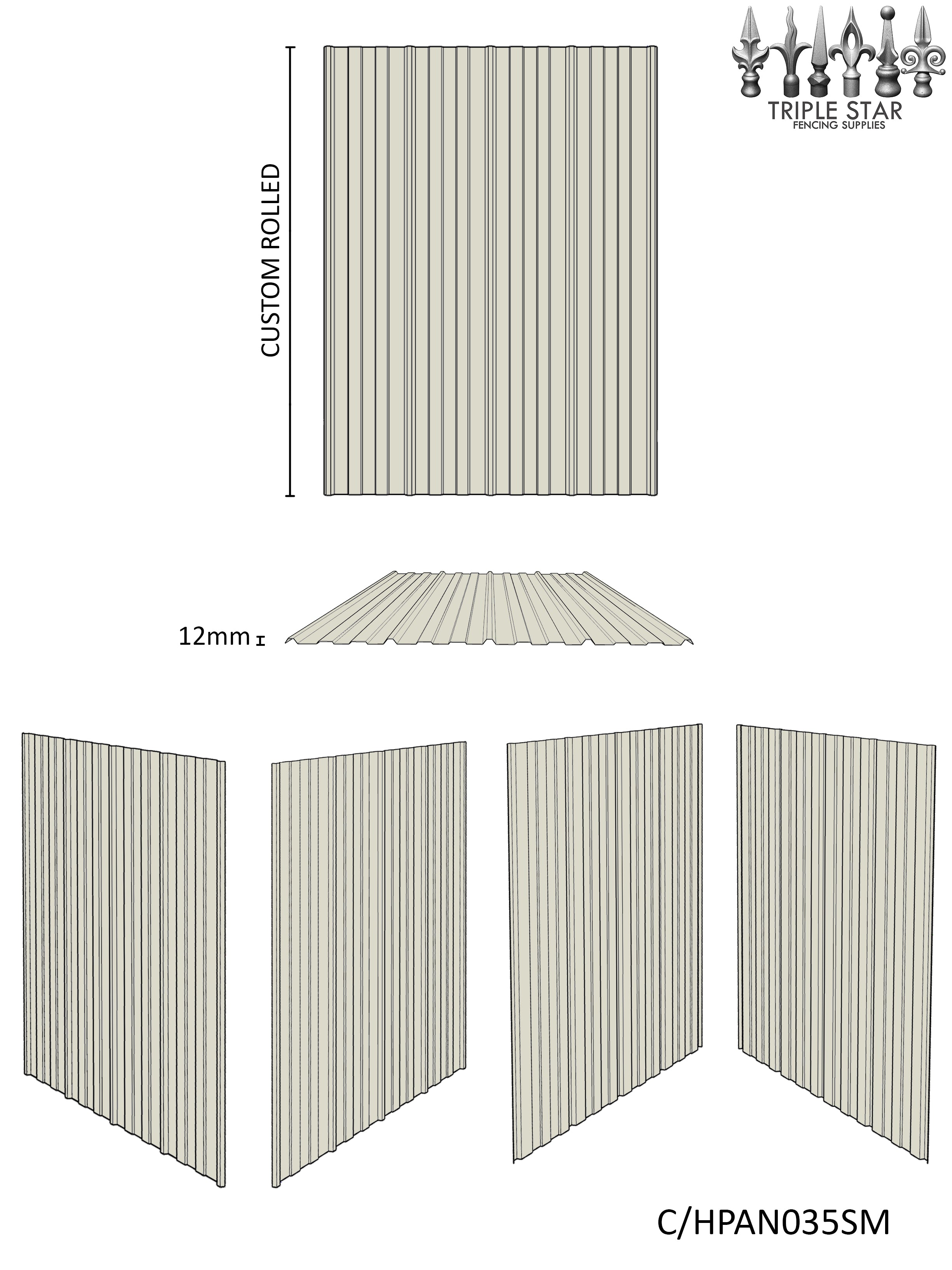 Colorbond® Hex Panel Wall Cladding Sheets SURFMIST