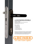 Locinox Fifty Sliding/Swing Lock BLACK