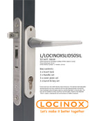 Locinox Fifty Sliding/Swing Lock SILVER
