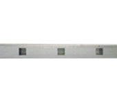38x25x1.6 Single Punched 20mm Square Holes