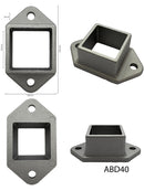 Aluminium Double Lug Bracket 40x40