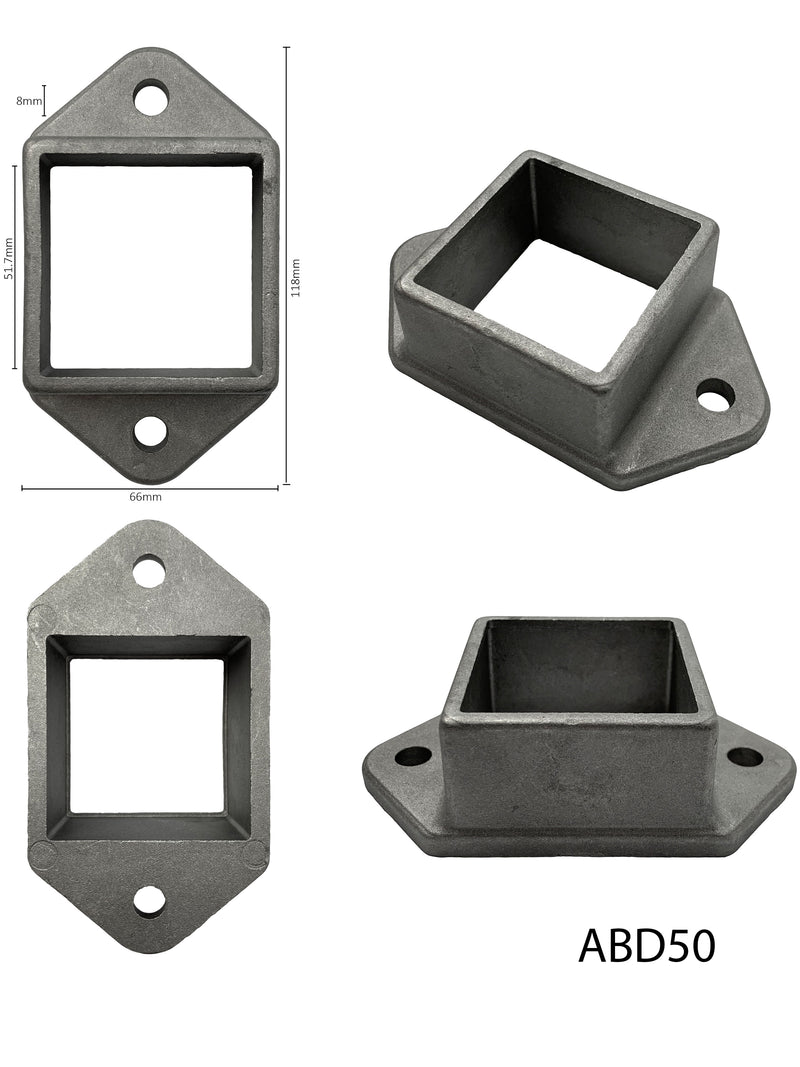 Aluminium Double Lug Bracket 50x50