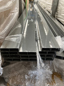 Aluminium 65x16x1.2 Woodland Grey