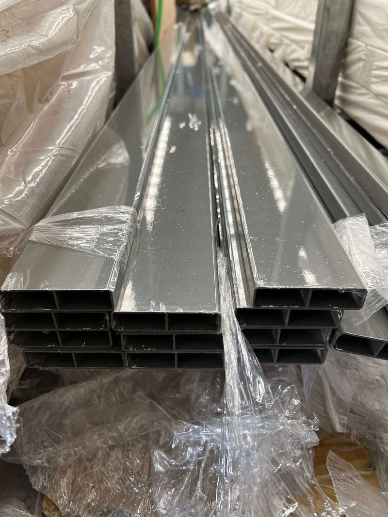 Aluminium 65x16x1.2 Woodland Grey