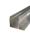 Aluminium F-Channel & Cover to suit 50x10 Mill