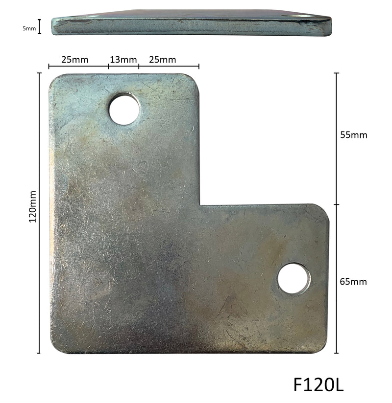 Base plate in L Shape 120mm