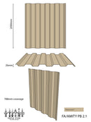 Colorbond® Amity Sheets PAPERBARK/TERRACE