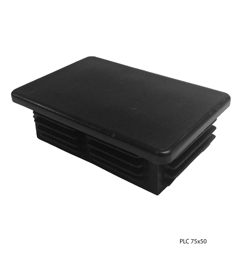 Plastic (Flat) Cap to suit 75x50x2.0mm RHS – Triple Star Fencing Supplies