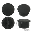 Plastic (Flush) Plug to suit Ø16mm Round
